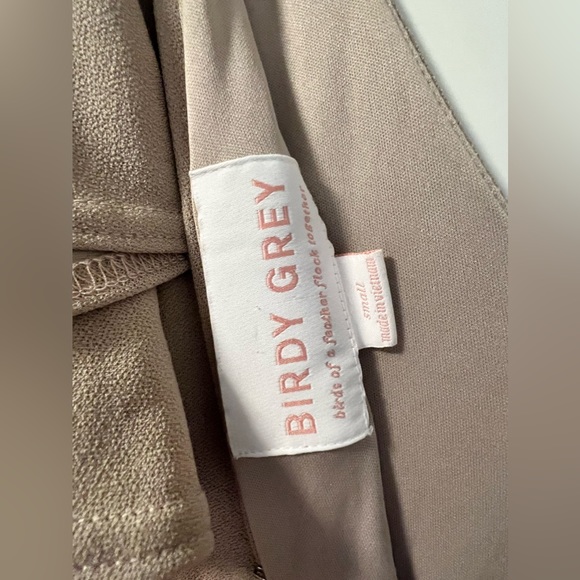 Birdy Grey Hannah Bridesmaid Dress In Taupe Crepe - Picture 5 of 5